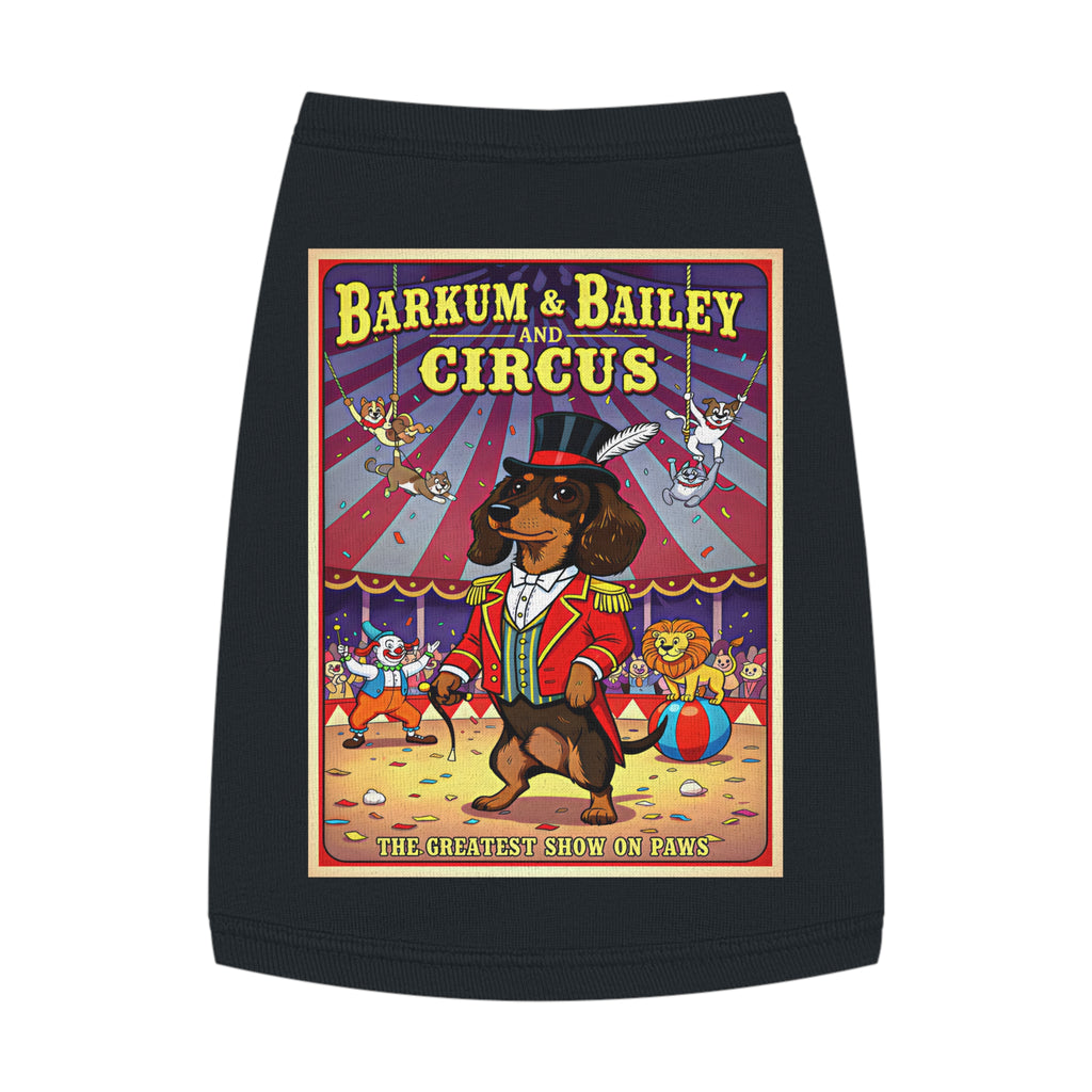 Dachshund Circus-Themed Pet Tank Top – Fun & Stylish Dog Apparel