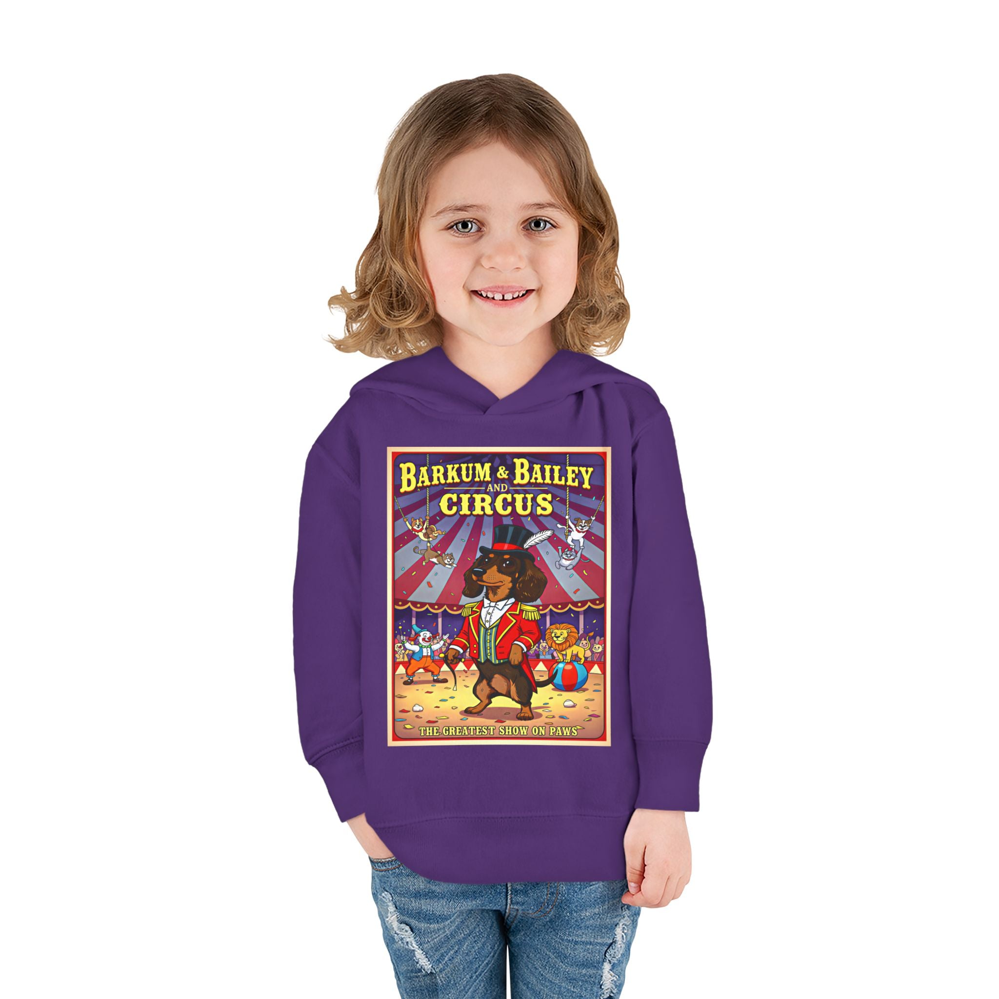 Dachshund - Barkum & Bailey Circus Toddler Fleece Hoodie
