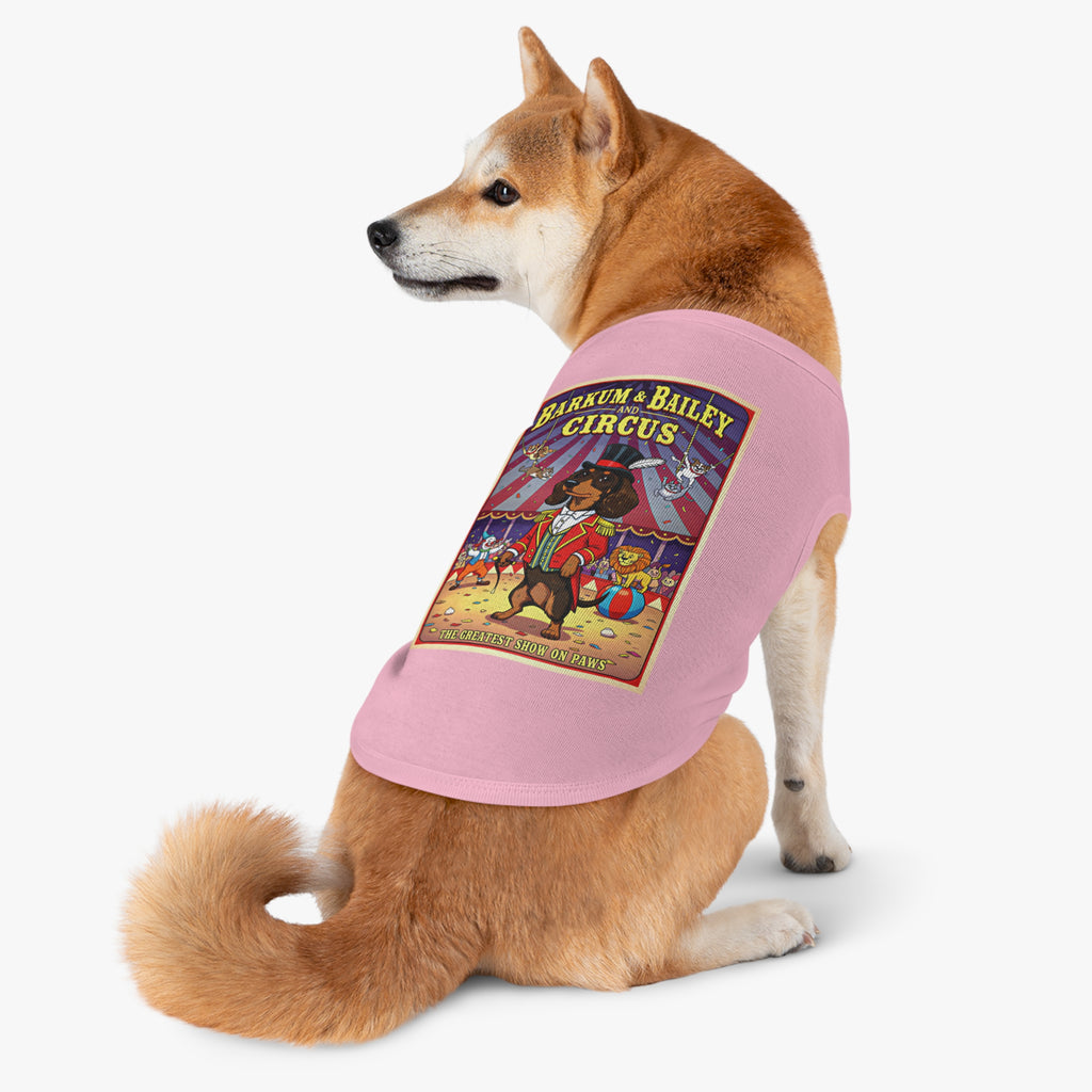 Dachshund Circus-Themed Pet Tank Top – Fun & Stylish Dog Apparel
