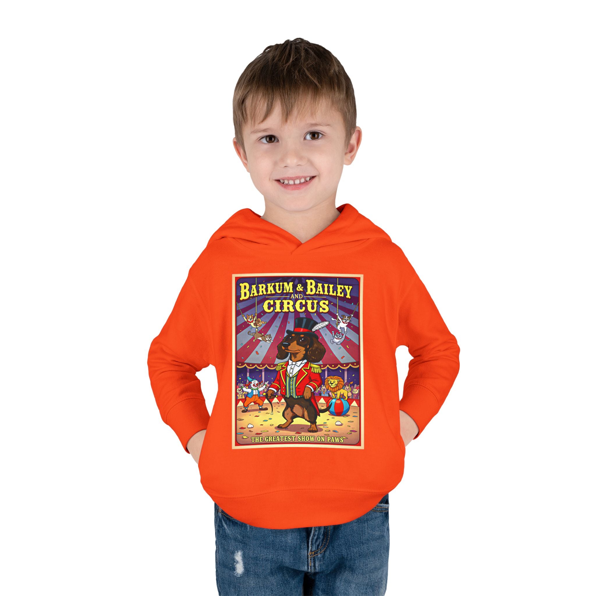 Dachshund - Barkum & Bailey Circus Toddler Fleece Hoodie