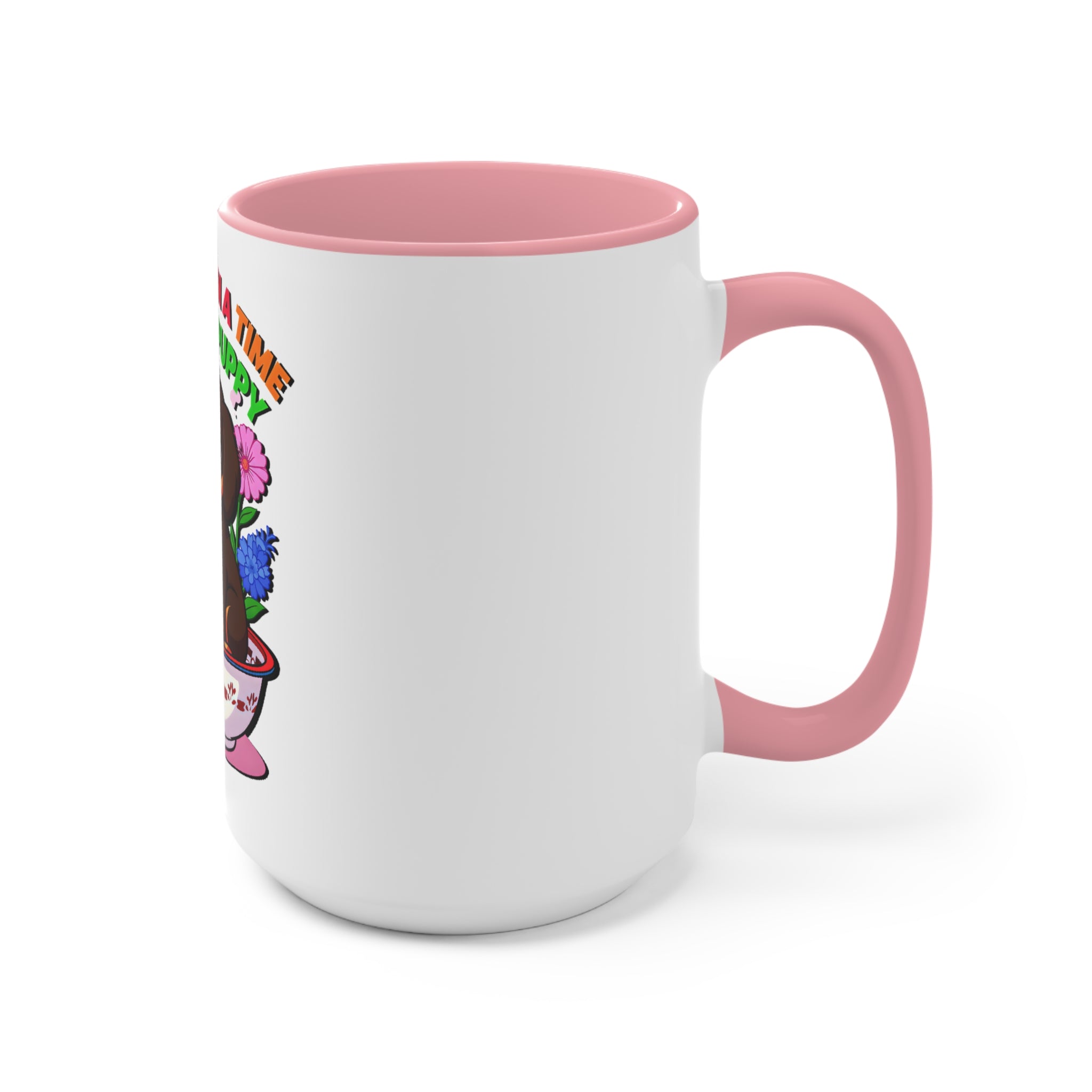 Whimsical Puppy Accent Mug - 'Once Upon a Time I Was a Puppy'