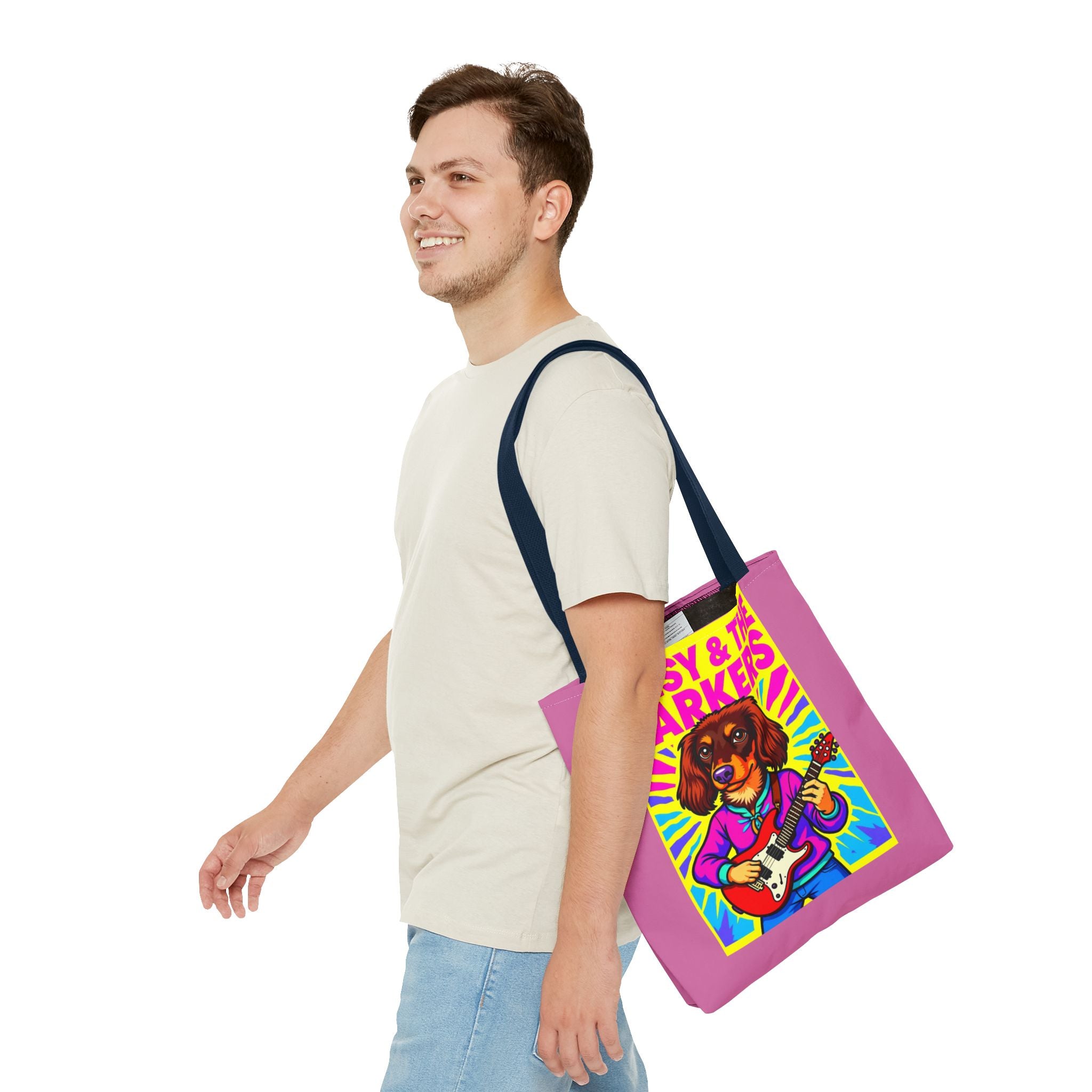 Vibrant Music-Themed Tote Bag | Fun Design for Animal Lovers & Musicians