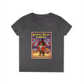 Dachshund Circus-Themed Ladies' V-Neck T-Shirt